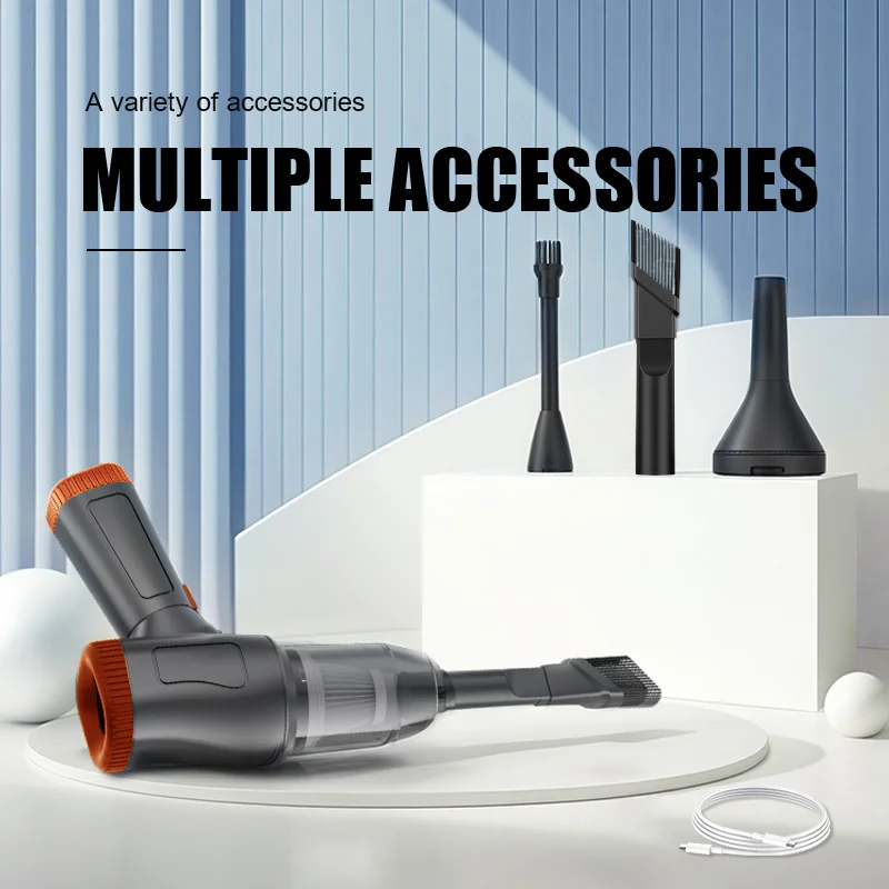 Car Wireless Vacuum Cleaner Strong Suction Handheld Wet Dry Auto Vacuum Home & Car Dual Use Mini Vacuum Cleaner Home Appliance