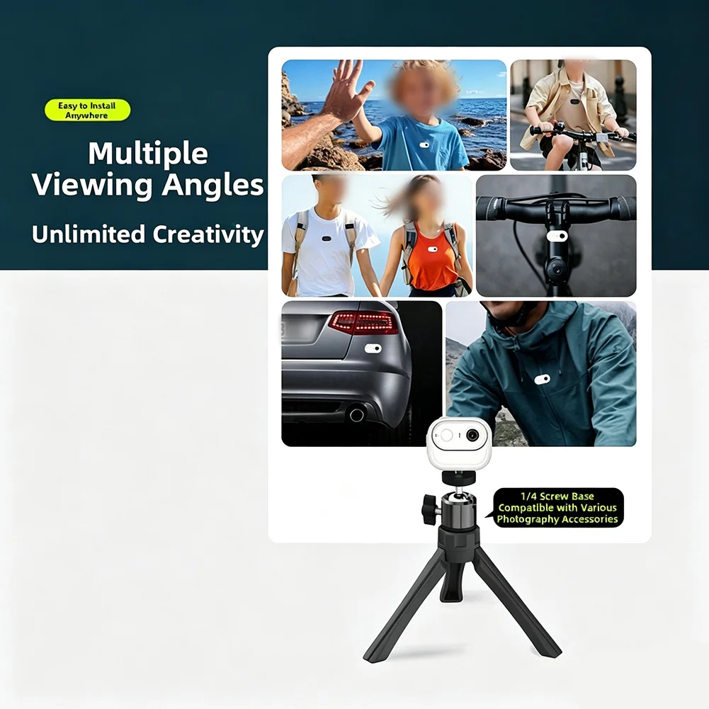 Thumb Action Camera POV for Body Camera Use 4K Video Recording for Vlogging Motorcycling Sports and Everyday Capture