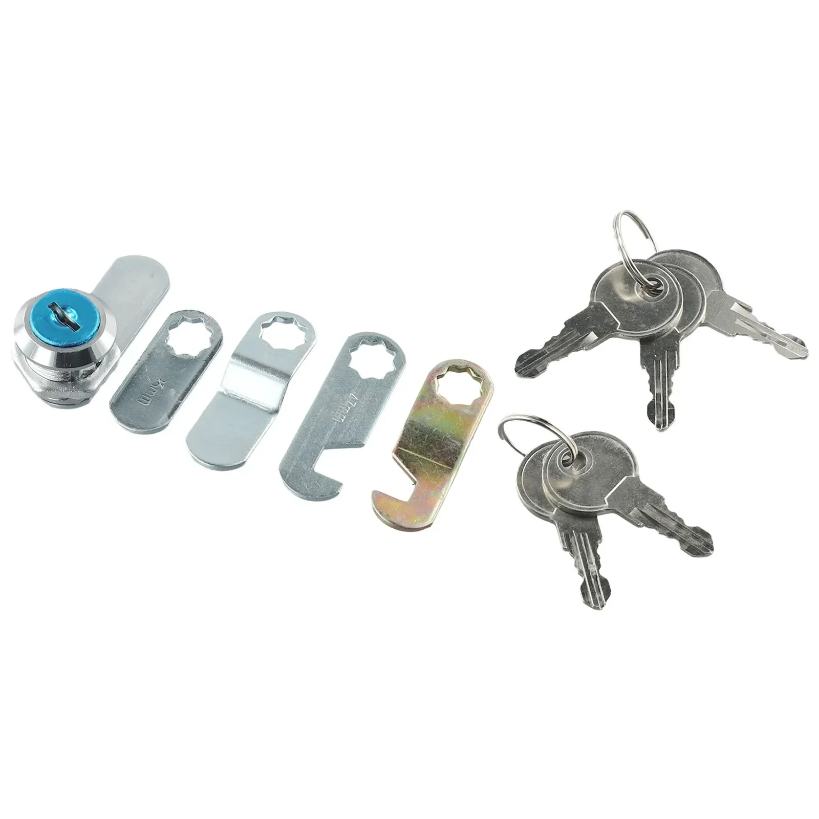 16/30mm Cam Lock Cylinder Locks Cabinet Mailbox Padlock Drawer Cupboard Box Lock With 5 Keys Home Tongue Drawer Lock Hardware