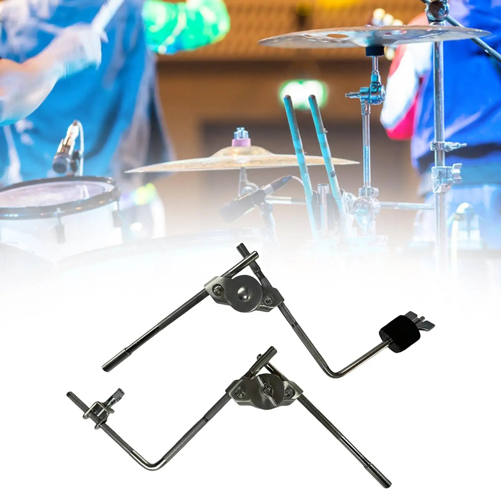 Bass Drum Mounting Clamp Adjustable Metal Replacement Hardware Accessory Bass Drum Support Rod Jazz Drum Parts Extension Clamp