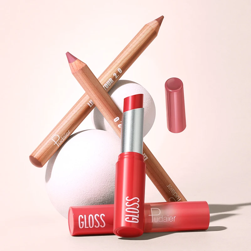 1 conjunto, combinação de batom delineador labial de 8 cores, hidratação de longa duração, fácil de aplicar, vem com um apontador de lápis, presente para mulheres