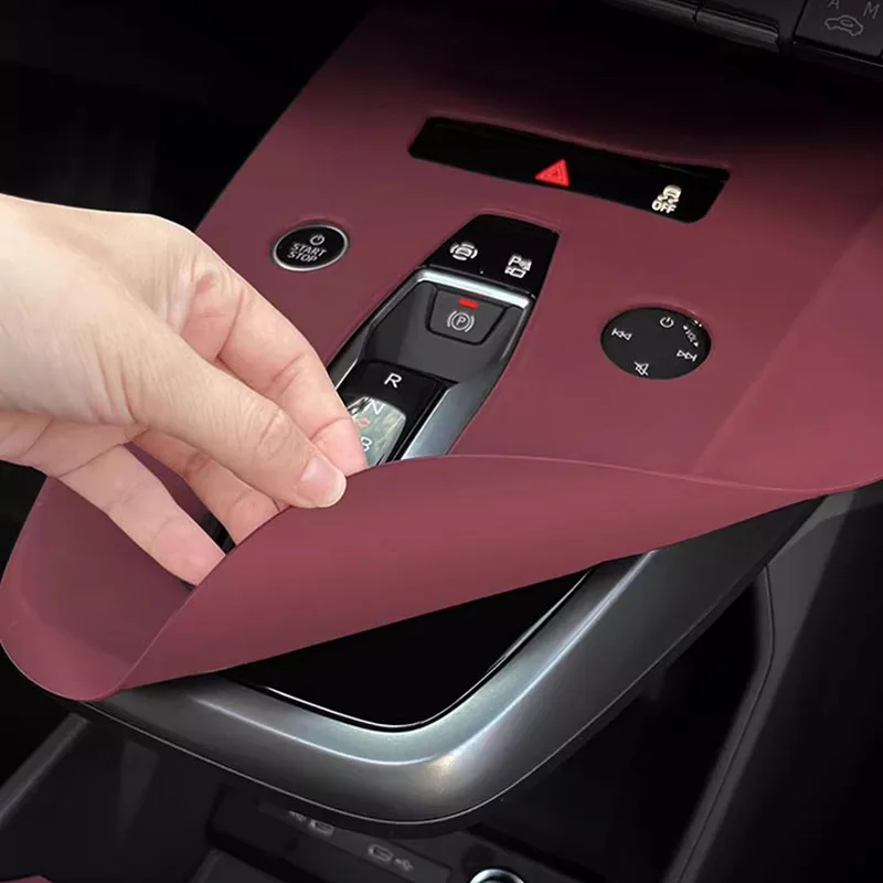 

For Audi Q4 Etron E-Tron 2022 2023 2024 Central Console Cup Holder Silicone Protection Pad Interior Accessories