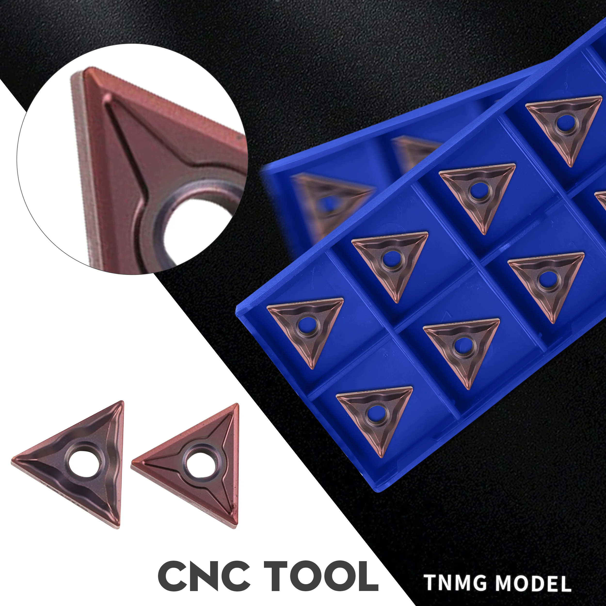 

TNMG160404-EM YBG205 TNMG160408-EF YBG205 Cutting inserts CNC lathe processing tools Carbide wear-resistant outer turning blades