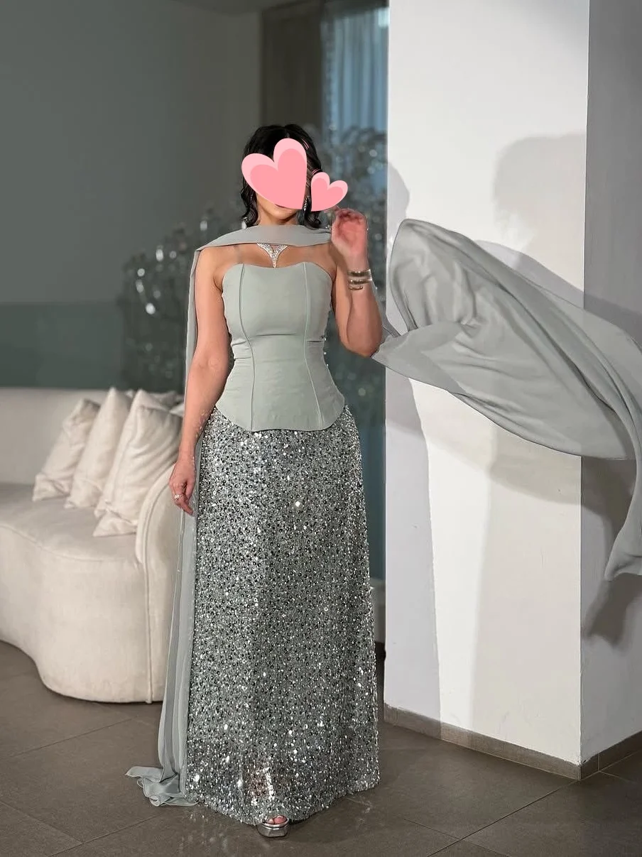 

Другое Элегантное винтажное милое сексуальное серебряное блестящее лента с блестками по индивидуальному заказу для торжественных случаев, платье для выпускного вечера, вечерние платья