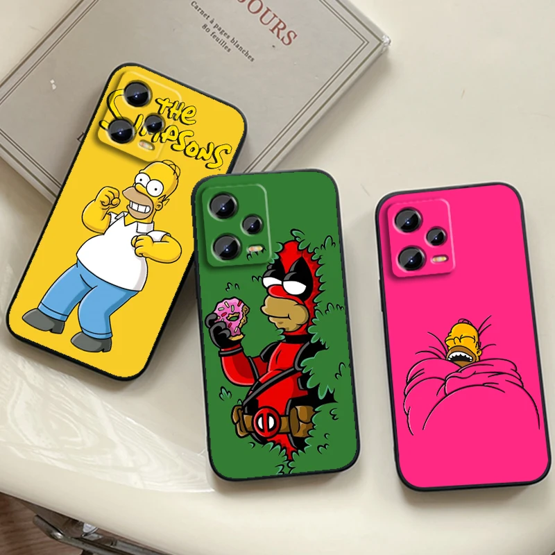 Bad Boy The Simpson dla Xiaomi Redmi Note 13 12R 12 12S Turbo 11 11T 11S 10 10S Pro Plus 5G Czarne etui na telefon Funda