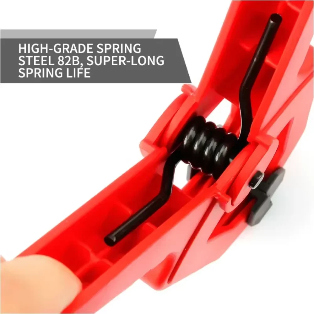 A-Type Nylon Spring Clamp 2/3/4/6/7 Inch, Engineering Grade Plastic Woodworking Clips for DIY Wood Working Projects
