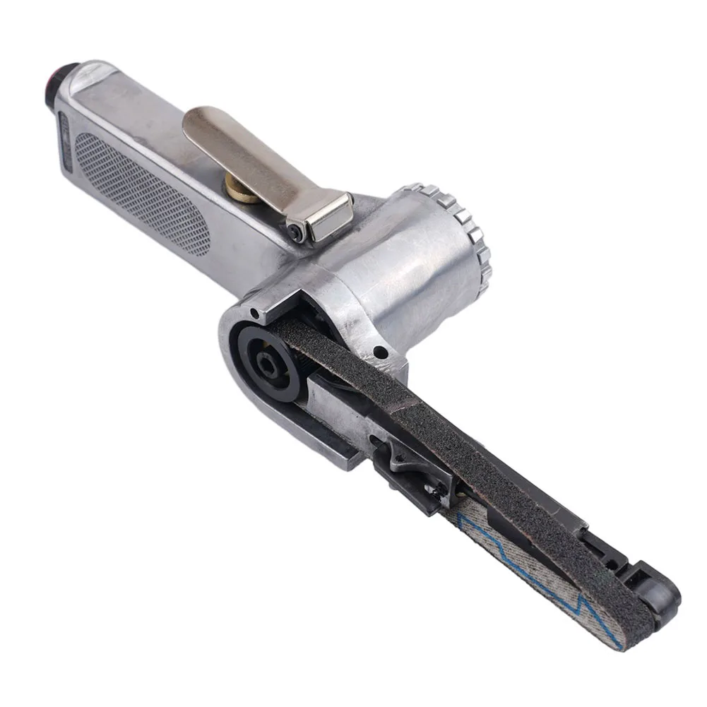 

330 X 10mm Air Belt Sander 1/4\" Inlet Air Angle Grinding Sanding Belt Compressor Sanding Pneumatic Tool Polishing Rust Removal