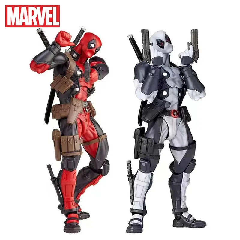 

Marvel Deadpool Movable Action Figure Toy Funny Model Cartoon Movie Figure Desktop Ornament Decoration Men Kids Birthday Gifts