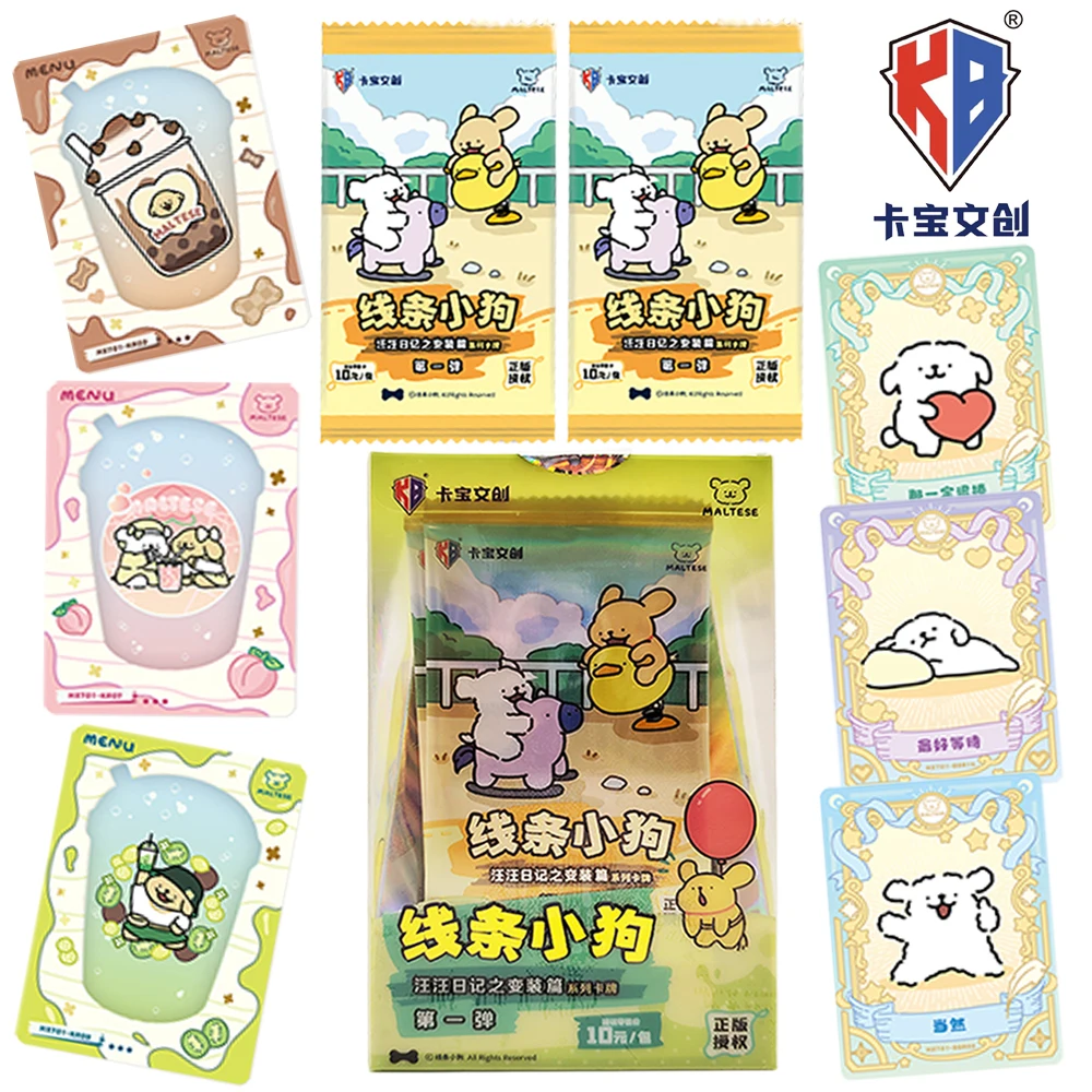 

Оригинальная мальтийская коллекция Kabao, штабелируемая музыкальная игровая игра, тематические карты, любимые фанаты, два щенков с героями мультфильмов, креативные игрушки, подарки