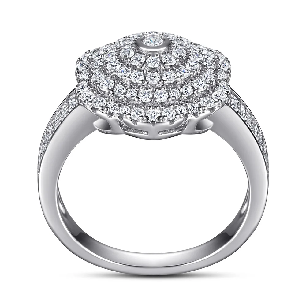 MuShan Designer Jewelry 925 Sterling Silver Ring Cubic Zirconia 7A Emerald Party for Girls 18K Gold Plated Fine Jewelry Rings