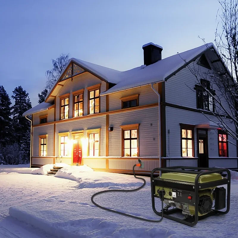 سلك مولد 50 أمبير 15 قدم، NEMA 14-50p إلى CS6364 & SS2-50R سلك طاقة للطوارئ، 125/250 فولت، 12500 واط