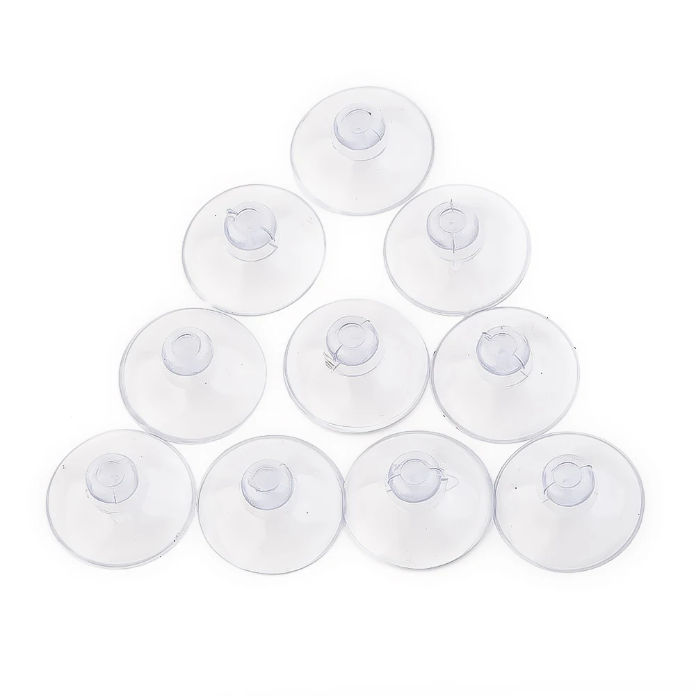 10PCS  20/25/40mm Mushroom Head Clear Suction Cup Thumb Nut Strong Vacuum Suckers PVC For Kitchen Bathroom Window Wall Car Hook