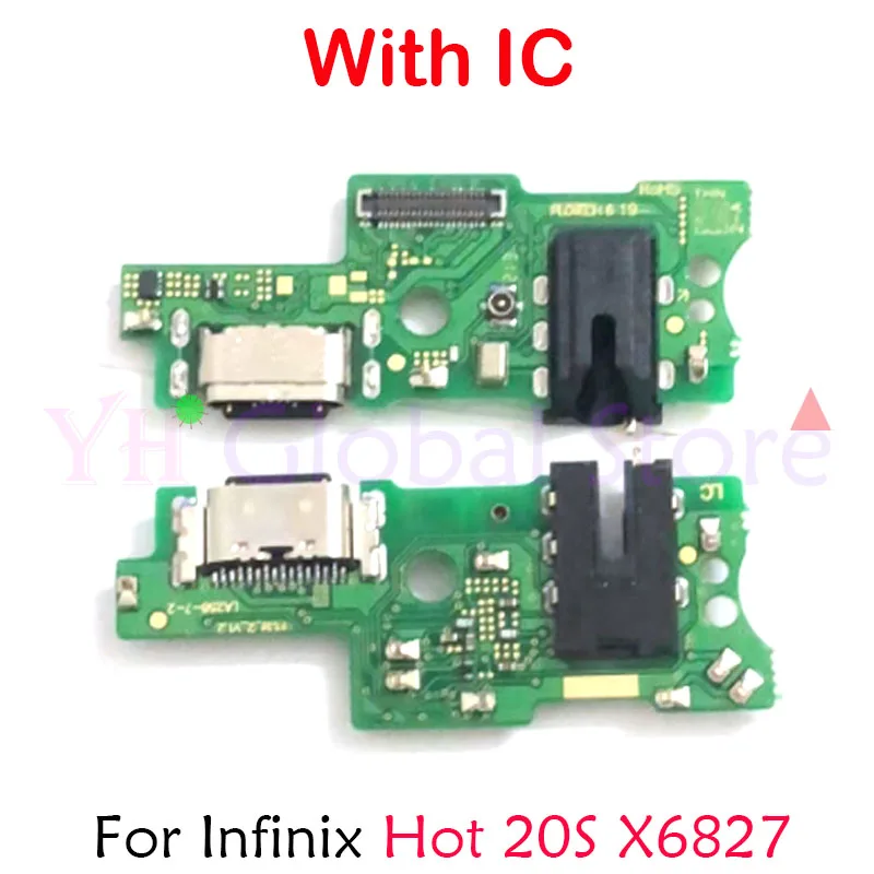 For Infinix Hot 20 5G X666 20S X6827 USB Charging Board Dock Port Flex Cable Repair Parts