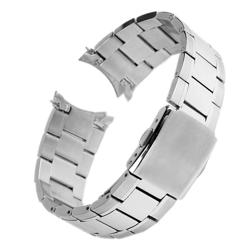 For Casio Watch Strap MDV106 MDV-106 Swordfish 5374 MTP-1374 MTP-1375 /VD01 Stainless Steel Curved End Chain Bracelet Men 22mm