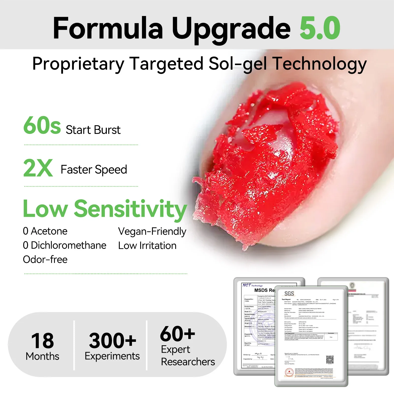 طلاء أظافر جل مزيل أظافر سحري من BORN PRETTY 15 مل/60 مل 3-5 دقائق إزالة طلاء شبه دائم سعة كبيرة