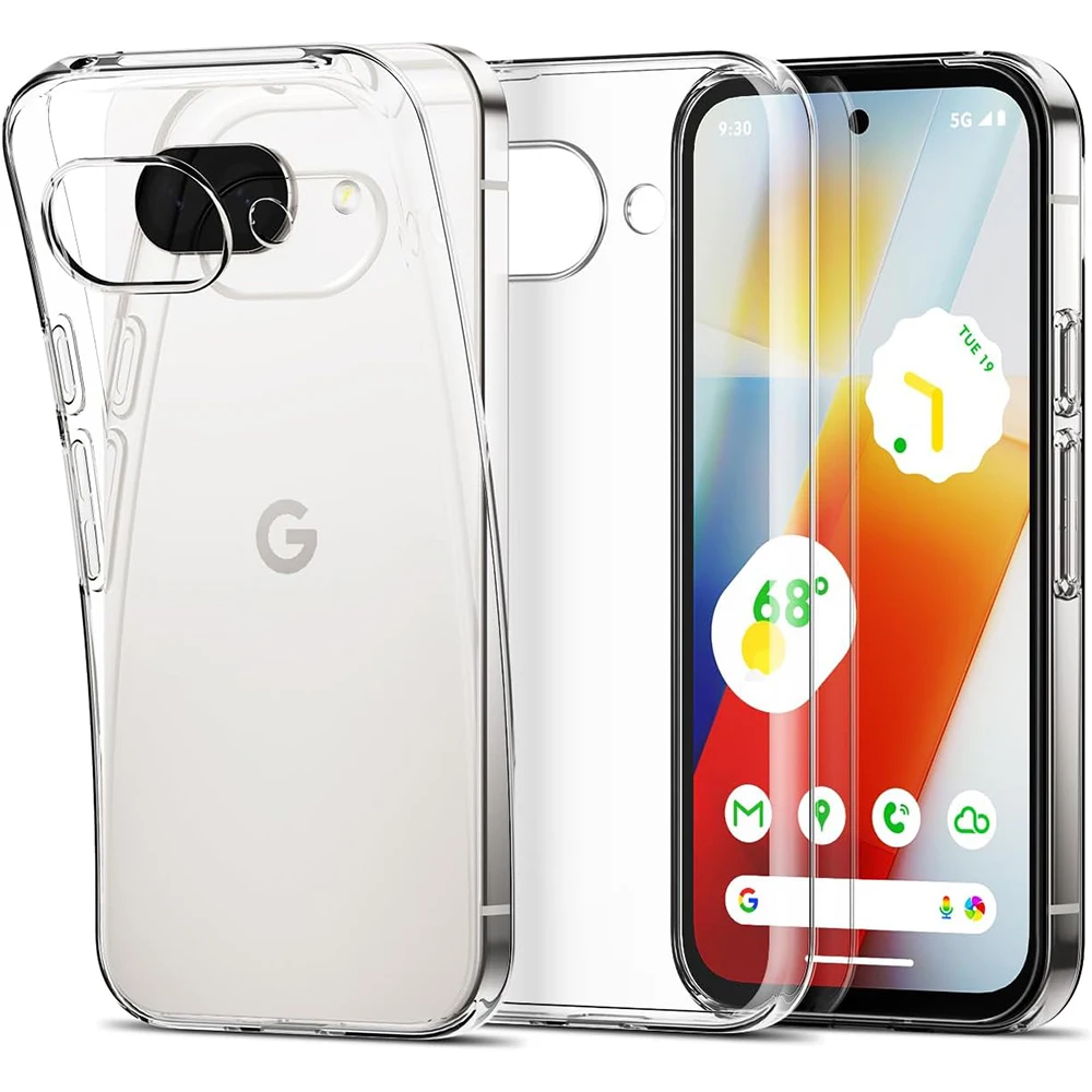 Ultra Thin Silicone Phone Soft Case For Google Pixel 9A 9 8 8A 7 7A 6 6A Pro XL 5G Clear Back Cover Transparent Shell Shockproof