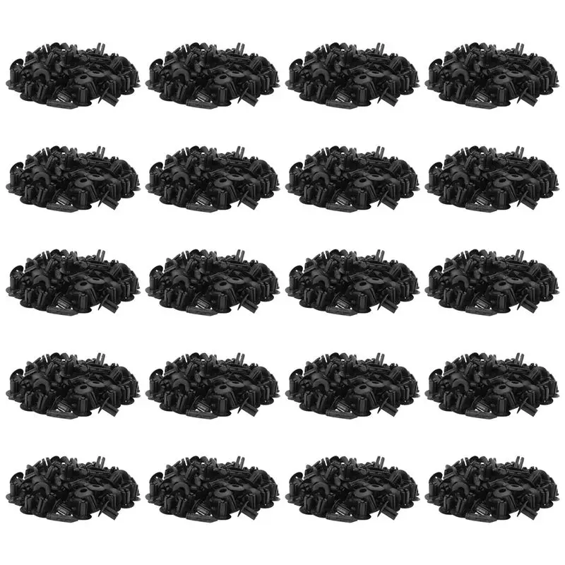 Classic-1000X Plastic Rivet Bike Fairing Trim Panel Fastener Clips 6Mm For Honda Black