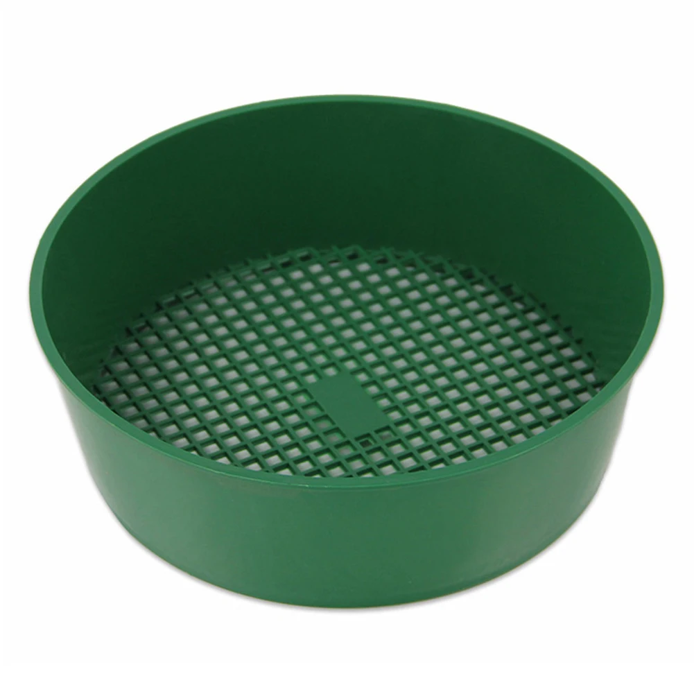 Plastic Garden Sieve Garden Soil Filter Home Garden Tool Mining Sand Sifter Garden Soil Sieve for Plant Soil Stone Sifting