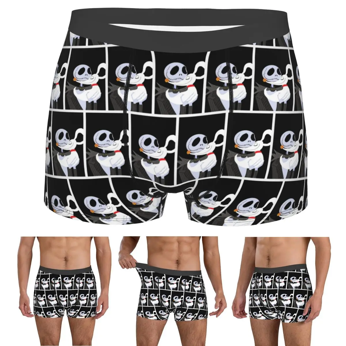 

Boxer Underpants Shorts Zero Cuddling With Jack Panties Men Soft Underwear for Homme Man Boyfriend Gift