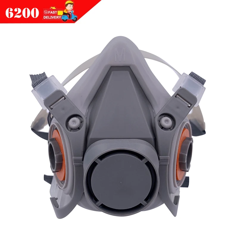 6200 Gas Mask Spray Paint Chemical Pesticide Anti-Dust Sanding Dust-Proof Gas Mask Protection Toxic Vapor Filter Respirator