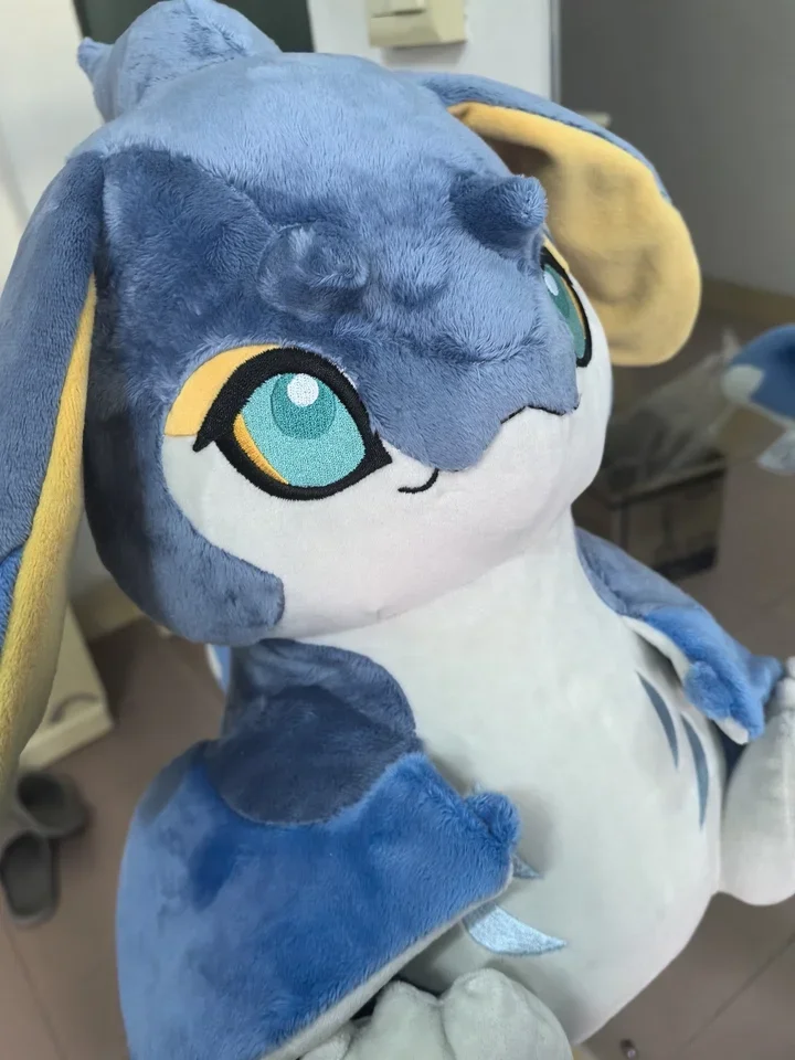 Genshin Impact Dragon Soft Stuffed Plushies, Accessoires de cosplay, Dessin animé en peluche, Jouets animés, Cadeau de Noël, Jeu officiel, Kawaii