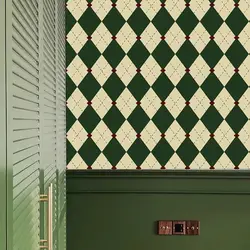 Self-adhesive Wall Wallpaper Houndstooth French Sticker Thickened Waterproof Retro Furniture Sticker Bedroom Cabinet Decoration