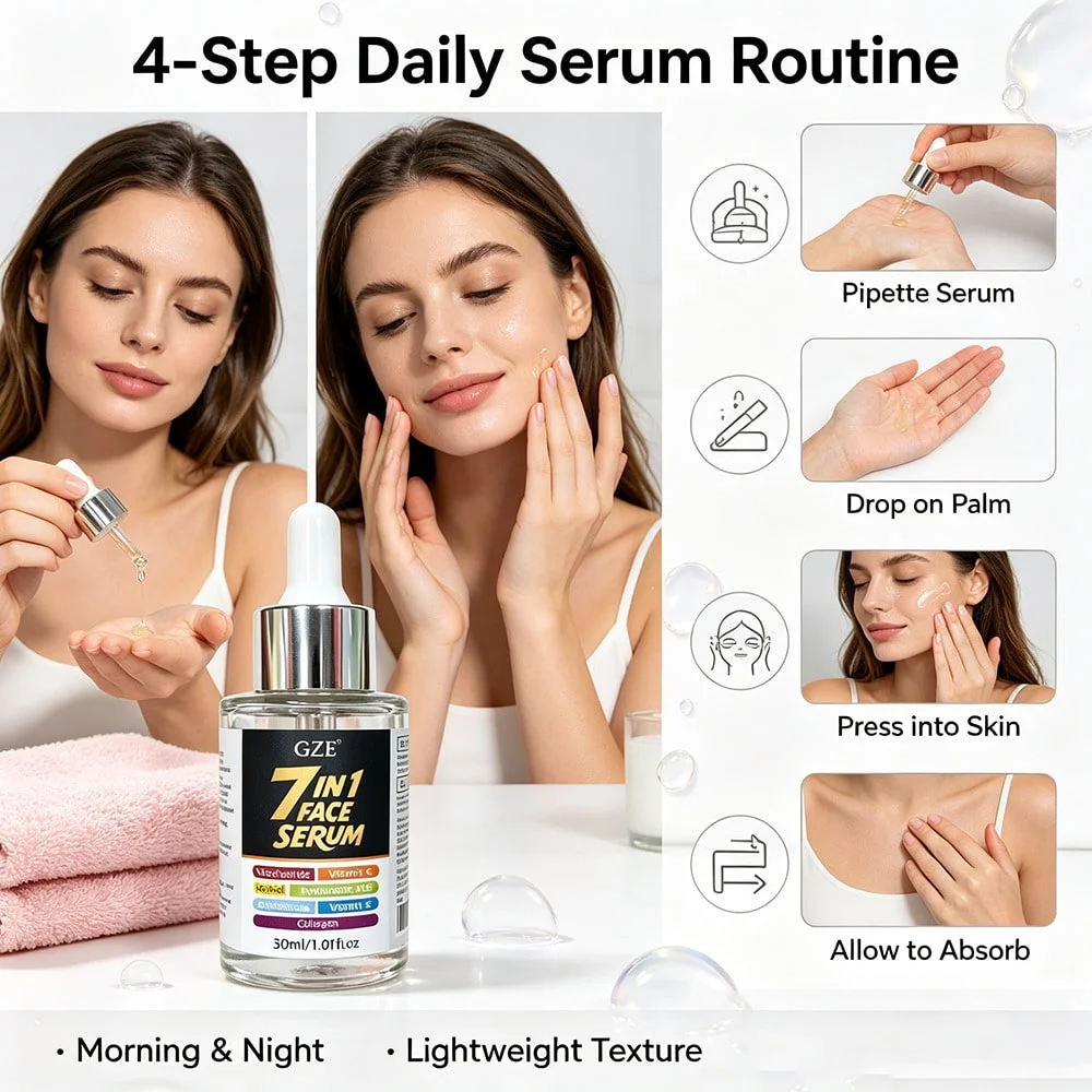 GZE 7 In 1 Multi-Active Face S - Niacinamide Brightening Serum ulasan dan harga