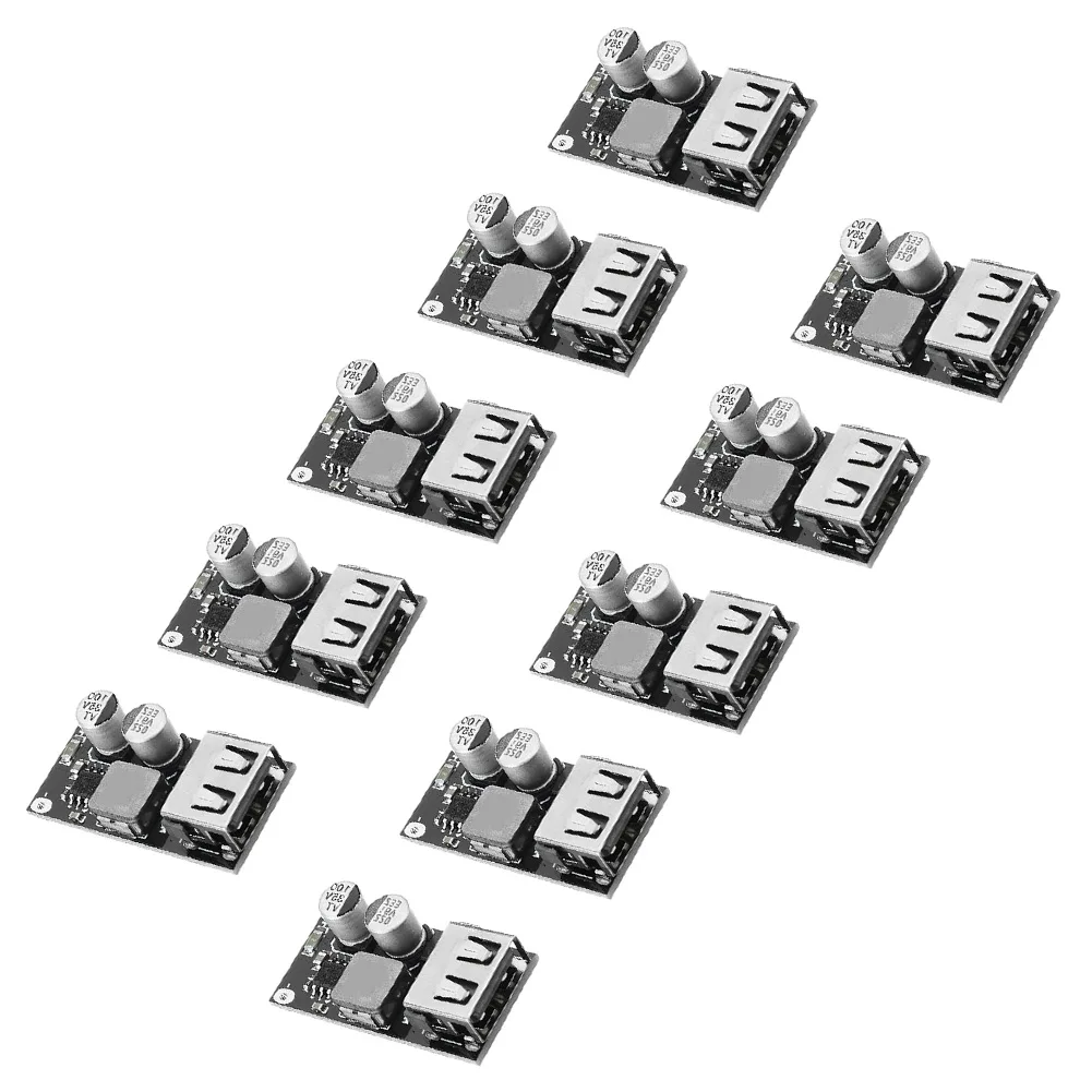 10 Pack USB DC-DC Step-down Module 6V-32V to 5V 12V Output Charging Converter for Driving Recorder Power Supply