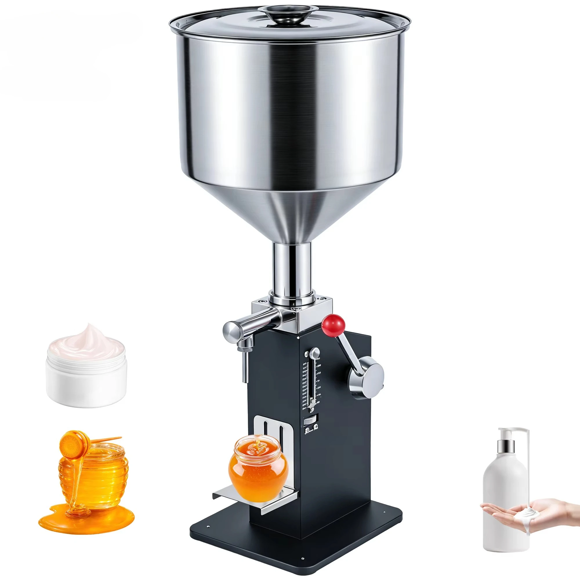 A03 Semi Automatic Stainless Steel Manual Paste Small Dose Filling Machine filler for Cream & Shampoo & Cosmetics