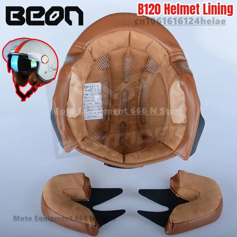 

Original BEON B120 Motorcycle Helmet Lining B-120 Half Helmet Lining and Ear Protection Helmet Accessories