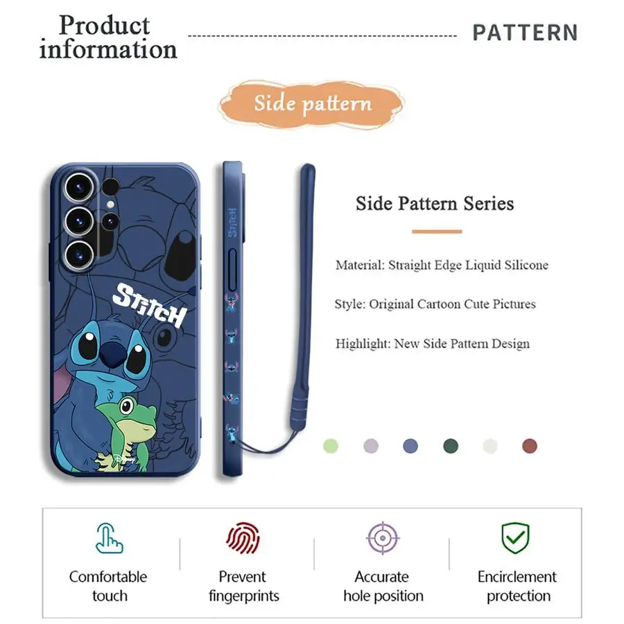 Coque de téléphone Disney Stitch pour Samsung Galaxy, coque en silicone, coque de luxe, S24 Ultra, S20 FE, S22, S23 Ultra, 5G, S21 Plus, S22