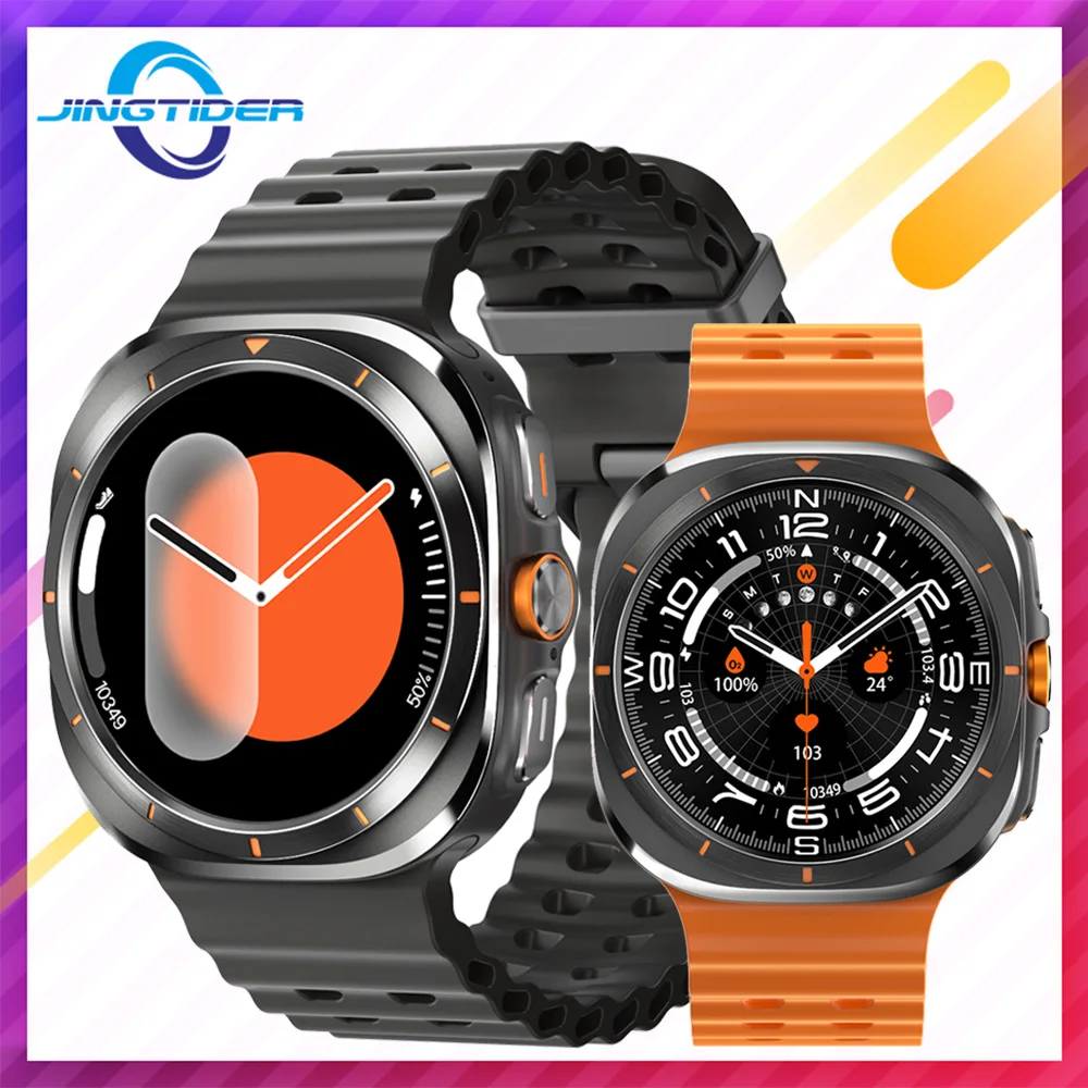 W7 AMOLED Smart Watch Ultra 7 Ai Dail 3D Menu SOS Compass Men Smartwatch Women Bluetooth Call Wireless Charging Sport Waterproof