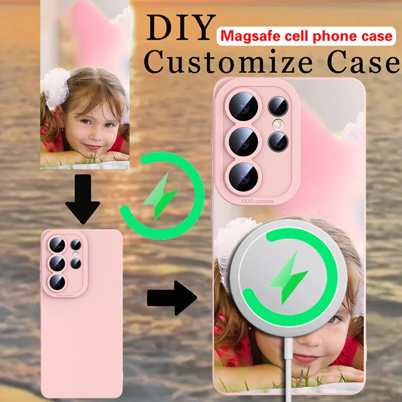 DIY Custom for Samsung Galaxy S26 S25 S24 Ultra Plus   Private Picture Custom Phone Case Personalized Magnetic Shockproof Protec