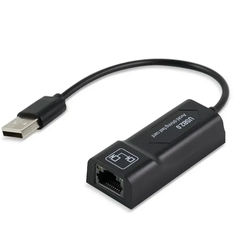 USB2.0 To RJ45 Network Cable Adapter 100Mbps External For Computer Notebooks