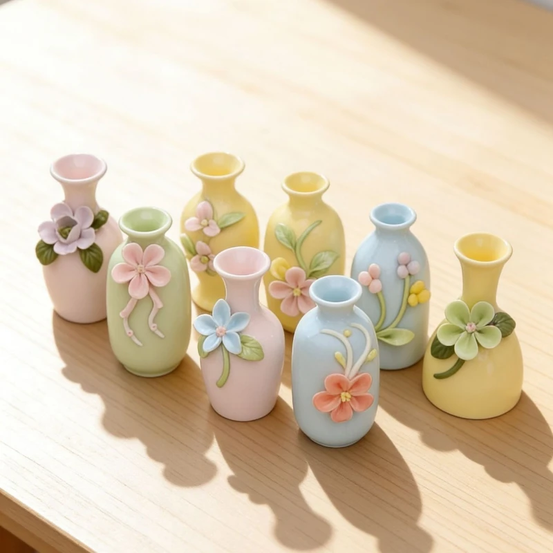 CX ceramic vase pinched flower creative small vase tea table fresh decorative ornament