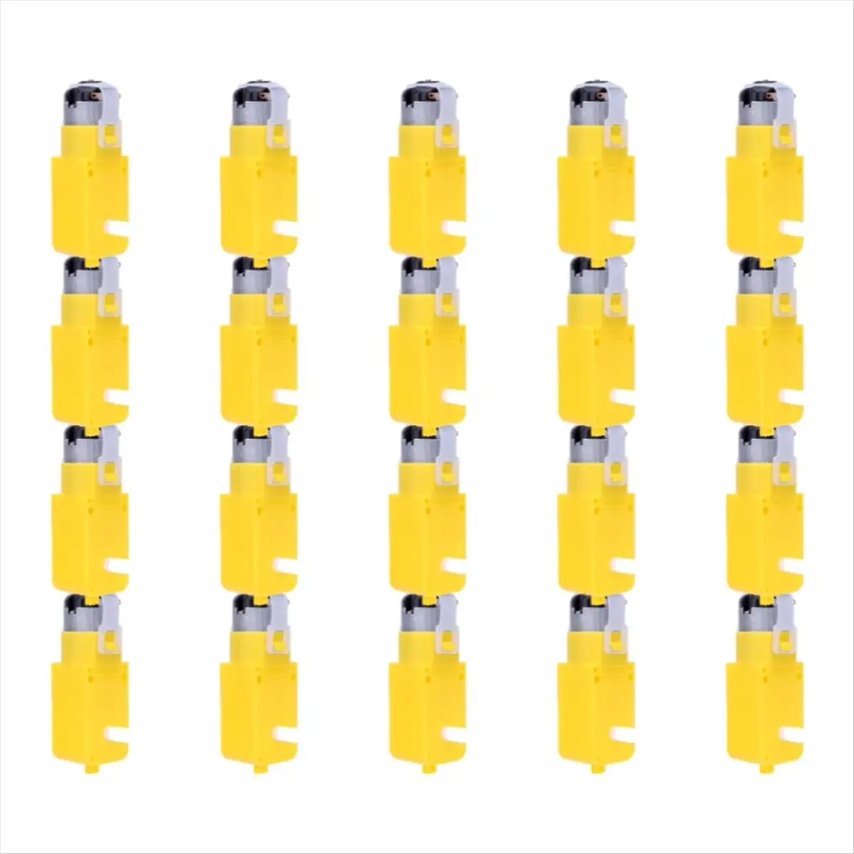 A40I 20Pcs TT Motor Module for DIY Car Robot DC3-12V Dual Shaft Geared Motor Gearmotor for Robotics and Vehicles