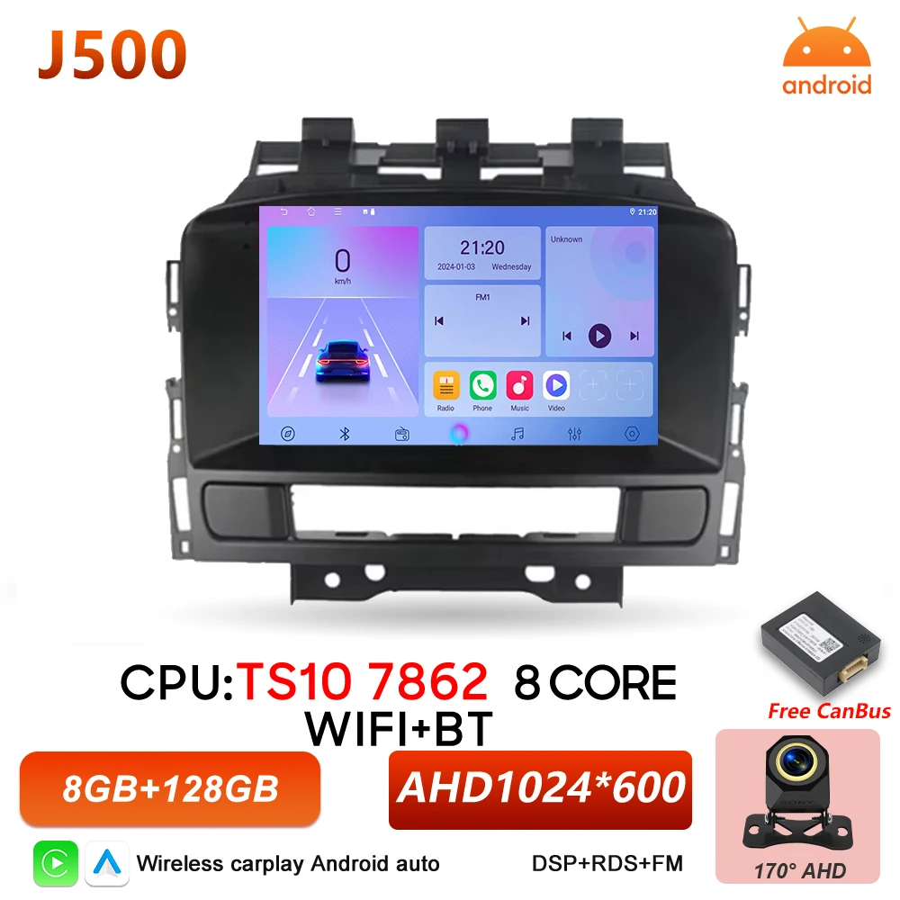 Android 16 Auto autoradio voor Opel Astra J Buick Excelle GT XT 2010 2011 2012 2013 2014 Draadloze Carplay Video Multimedia Speler
