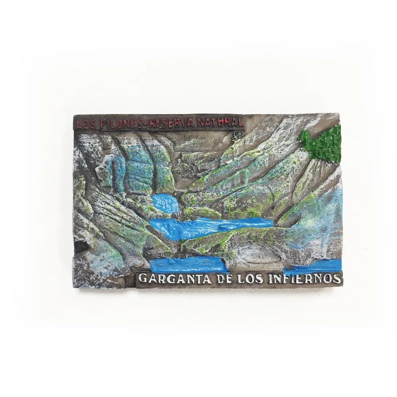 

Resin 3D fridge magnet - Colombian natural scenic spot 'Garganta de los Infiernos
