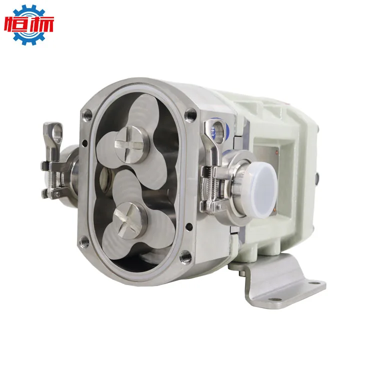 High Viscosity Sanitary Rotor Lobe Pump Sugar Syrup Fluid Transfer Pumps Positive Displacement Rotor Gear Pump OEM Customization