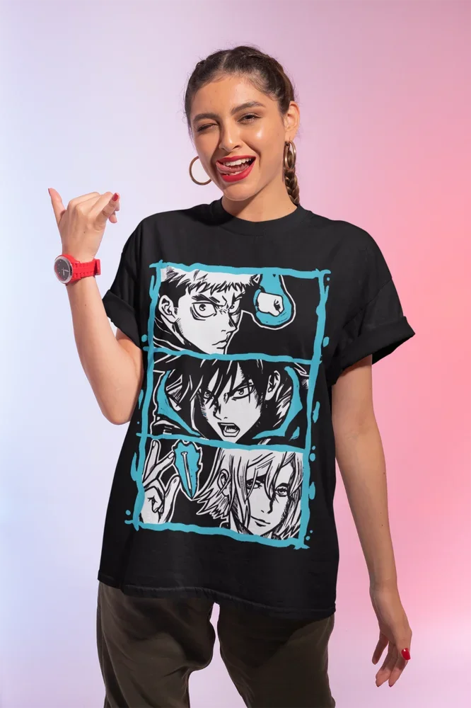 Yuji Megumi T-Shirt Gojo Satoru Nobara Jujutsu Kaisen Anime Soft Tee All Size