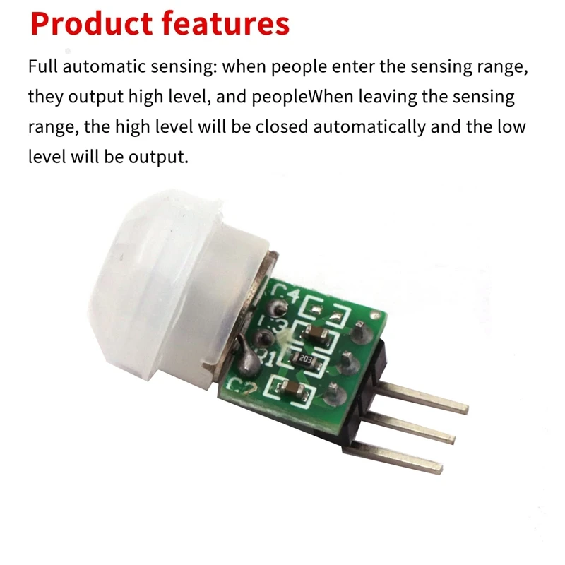 8Pcs AM312 Mini Human Sensor Module PIR Motion Sensor Detector Modules Infrared Sensor Body Manual Motion IR Detector