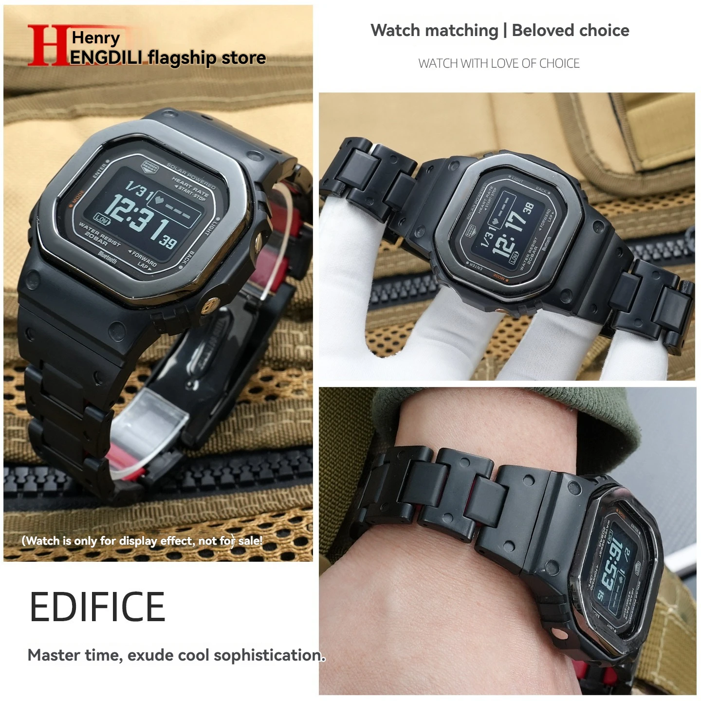 For Casio G-SHOCK Watch DW-H5600 DW H5600 Modified resin Watch strap Male Convex 18mm Lightweight Watchband Men's Bracelet