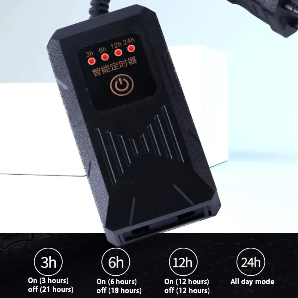 Four-speed Cycle Aquarium Timer Stable Black LED Dimmer Controller Adjustable Generator Timing Switch for Home LED Lights - view 4