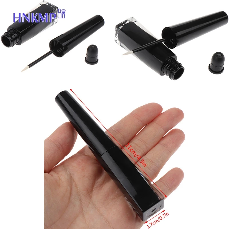 1Pc 3ml Empty Eyeliner Tubes Bottles Black Containers Eyeliner Tube Eyelash Growth Liquid Tubes Makeup Tools