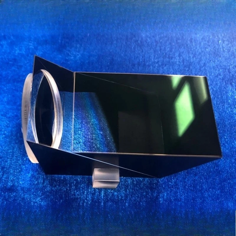 Irregular Prism Assembly with Black Adhesive Bonding Prism Projection Lenses Assembly K9 Optical Glass Lens 75x45x35mm