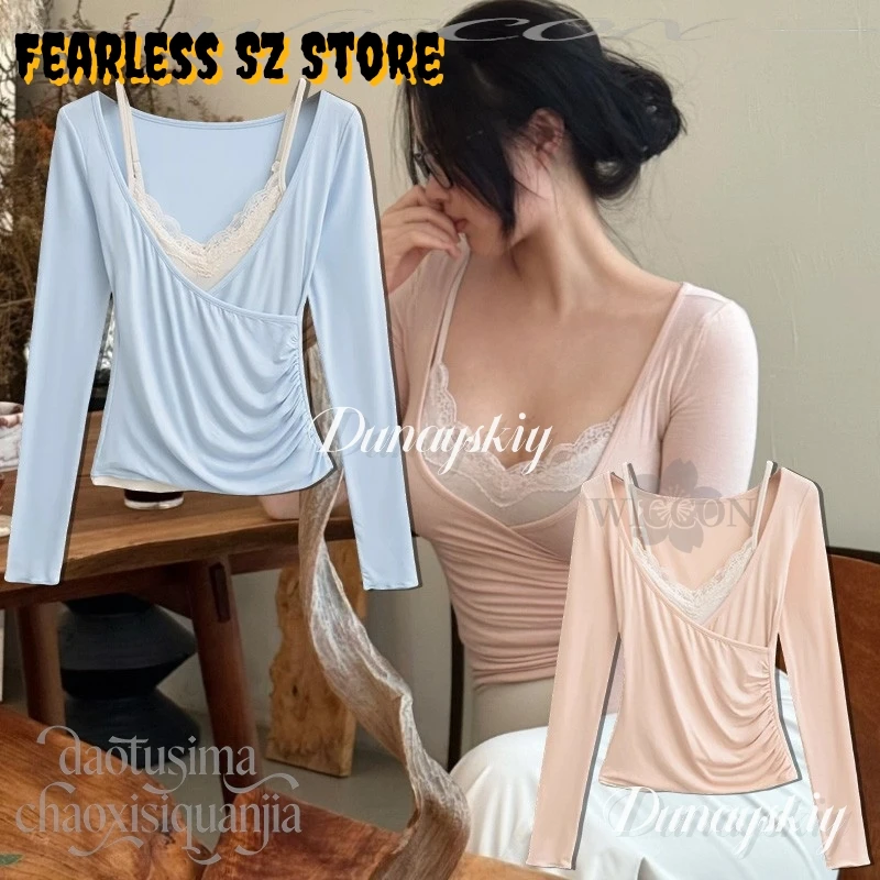 

Аниме-костюм из двух предметов: сексуальный топ-камизоль с длинным рукавом для весны, осени и зимы, в стиле Gyaru Jirai Kei для девушек, создающий чувственный и нежный образ.