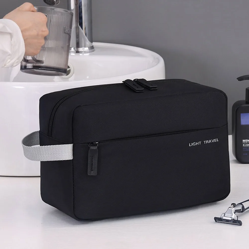 

3-in-1 Travel Toiletry Bag Oxford Cloth Large-Capacity Toiletry Organizer Kit Foldable With Compartments Makeup Organizer Men