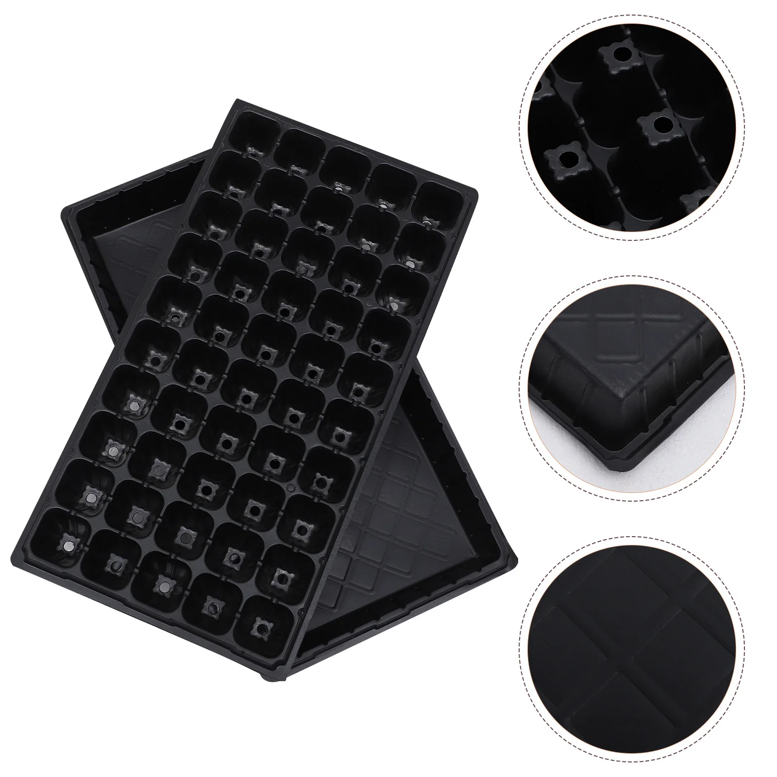 

4pcs Seedling Compact Plant Growing Starter For Garden Nursery Indoor Outdoor Use Greenhouse Starting Tray Accessory