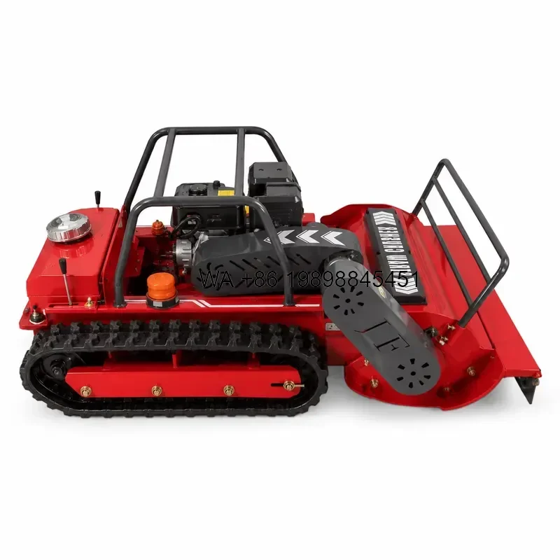 Wmwmnu for 800mm Remote Crawler Lawn Mower Tracked Grass Cutter for Farm Orchard Hillside
