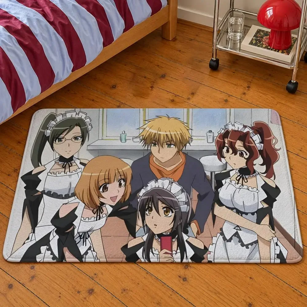 Anime Maid Sama! Misaki Ayuzawa Usui Floor Mat Soft Flannel Entrance Doormat Non-Slip Washable Rug Bedroom Kitchen Home Decor